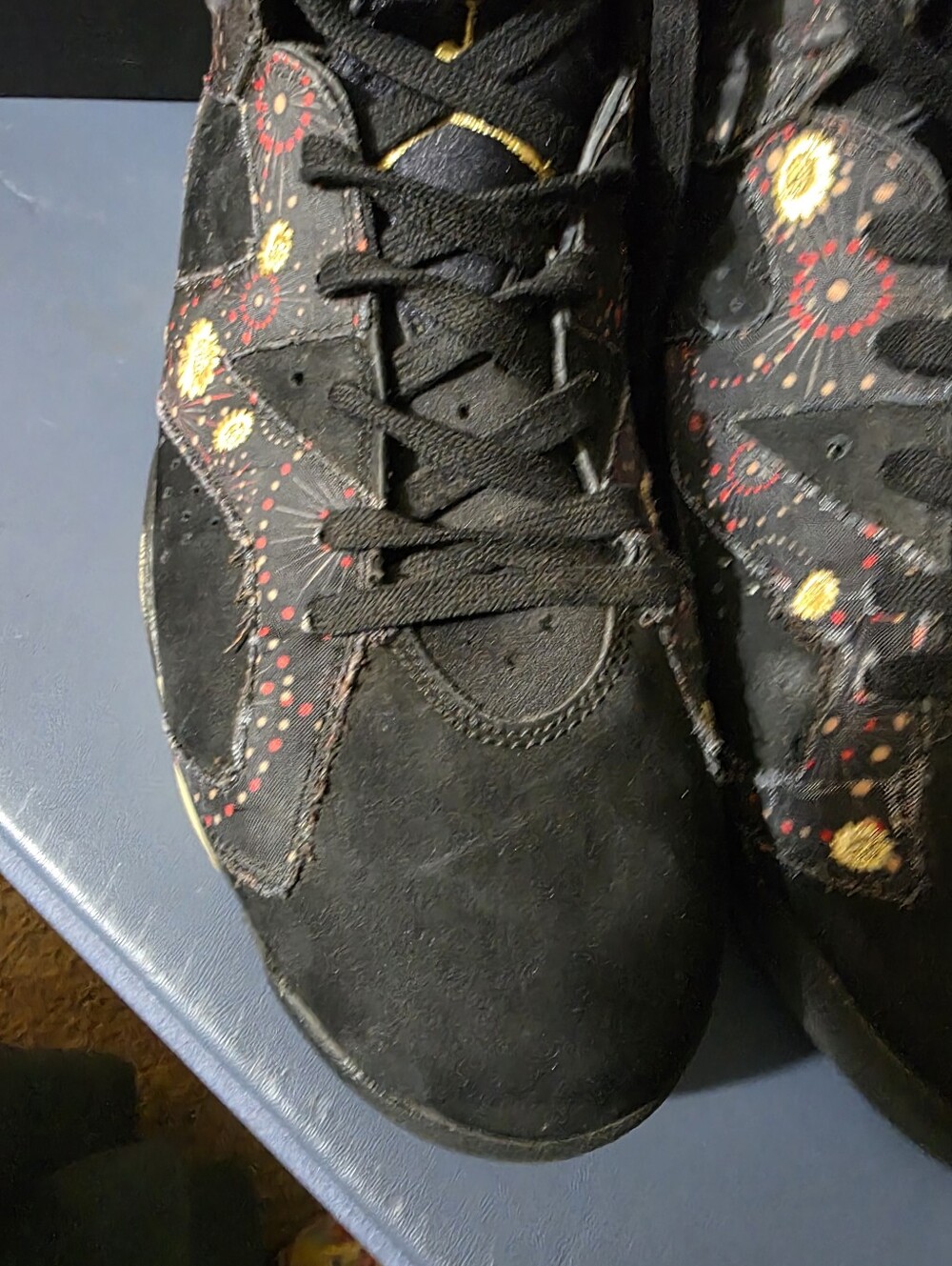 Jordan 6 "Chinese New Year, Size 11m. Pre-owned, Black High-Top Sneakers - Picture 11 of 13